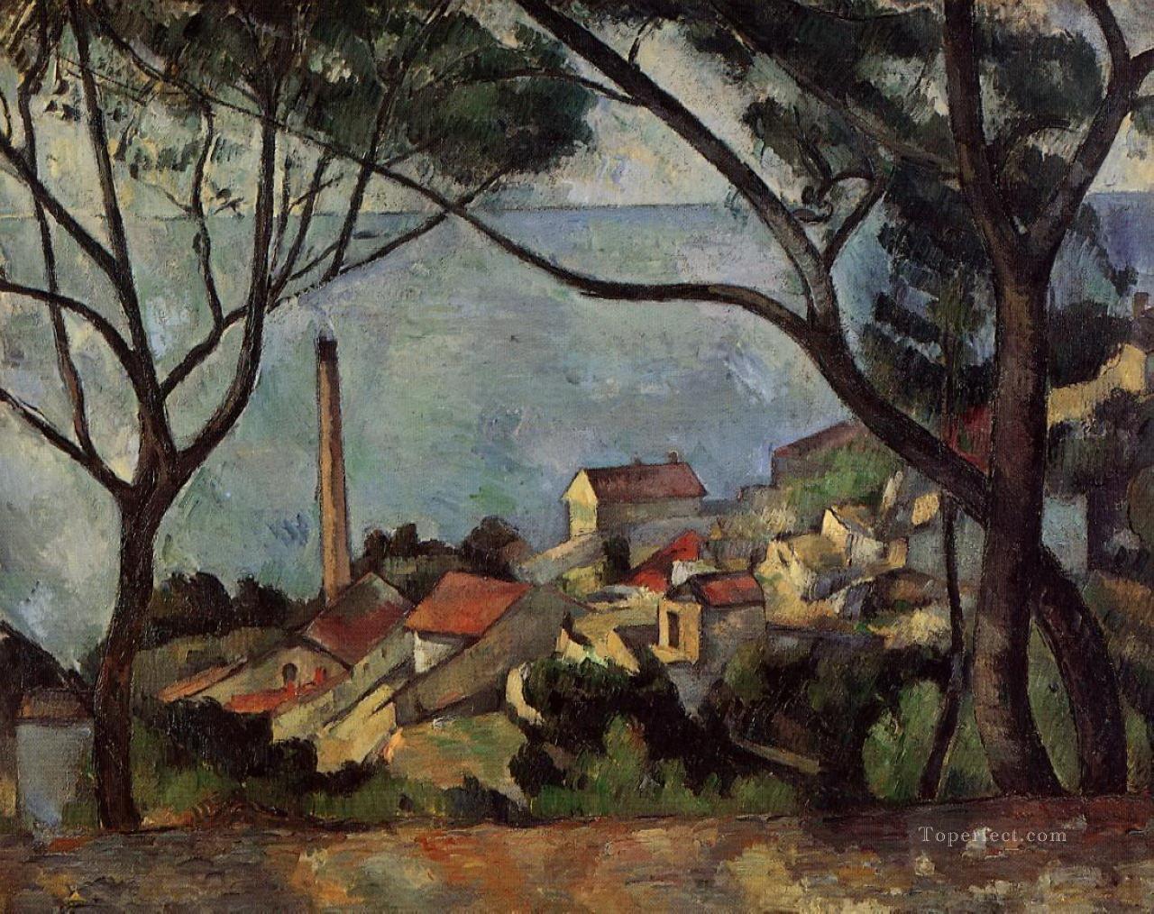 The Sea at l Estaque Paul Cezanne Oil Paintings